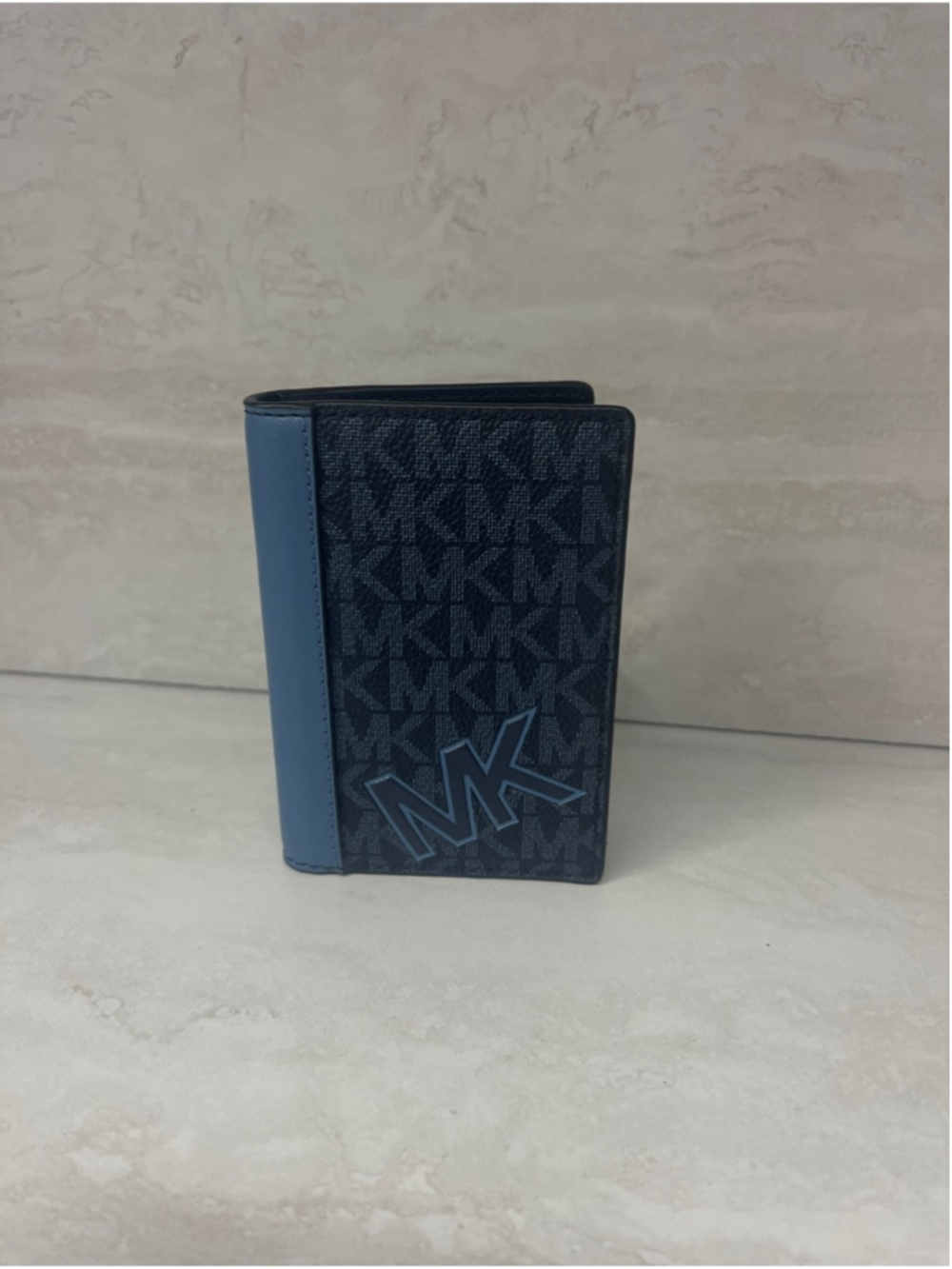 Michael Kors Folding Card Case Wallet Cornflower Blue